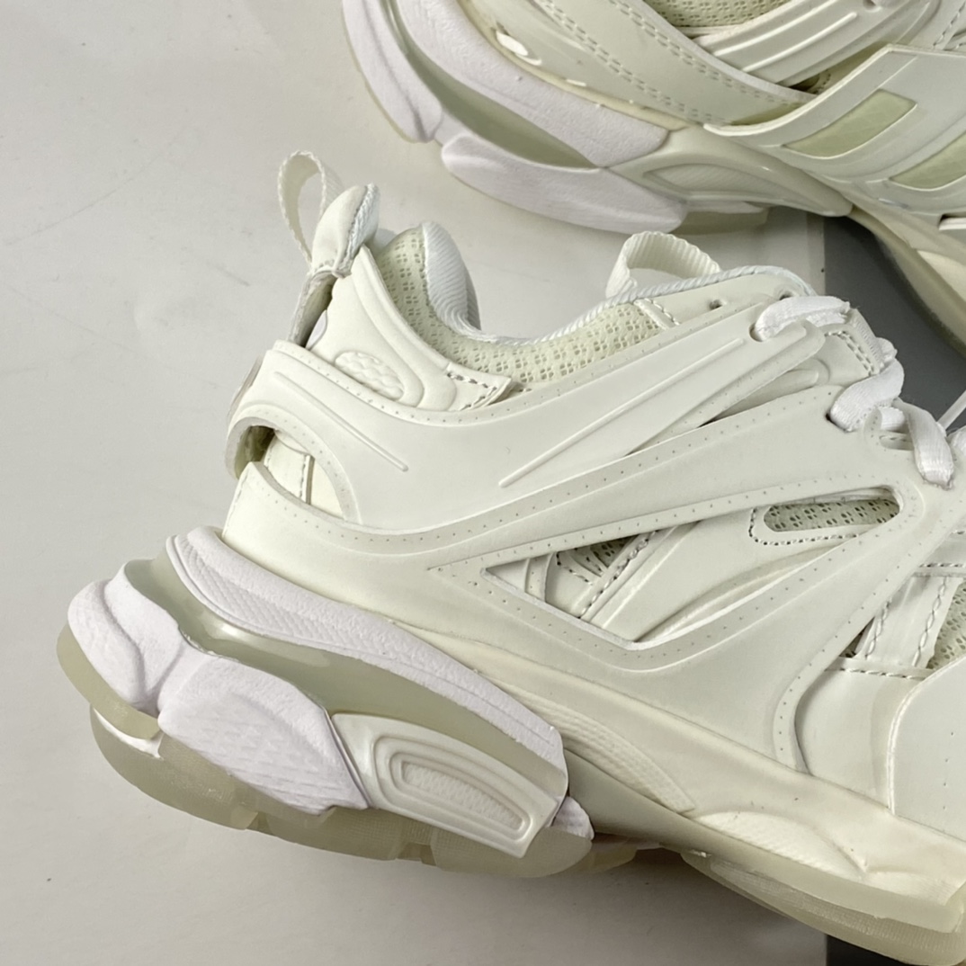 P520   Balenciaga 巴黎世家 Sneaker Tess s.Gomma MAILLE WHITE/ORANGE