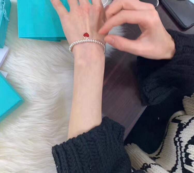 Tiffany & Co. Tiffany&Co.红心珠珠手链