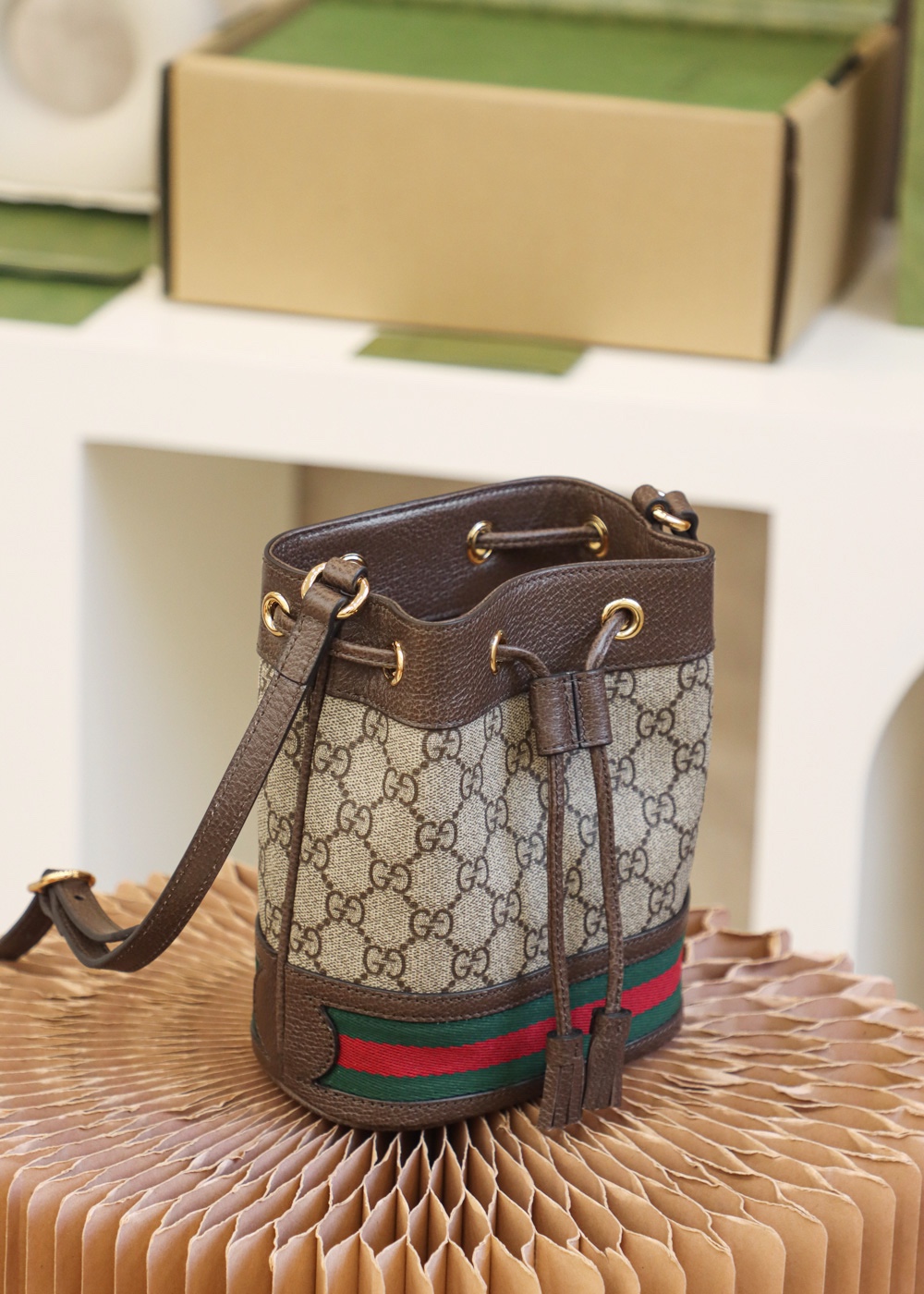 Gucci Ophidia mini GG bucket bag 550620 96I3B 8745