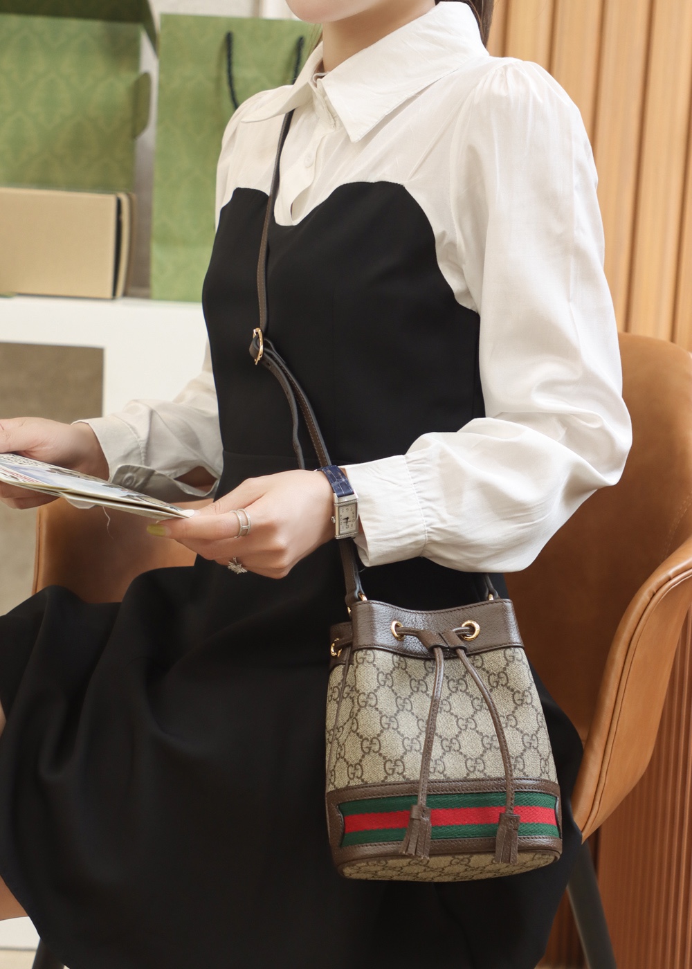 Gucci Ophidia mini GG bucket bag 550620 96I3B 8745