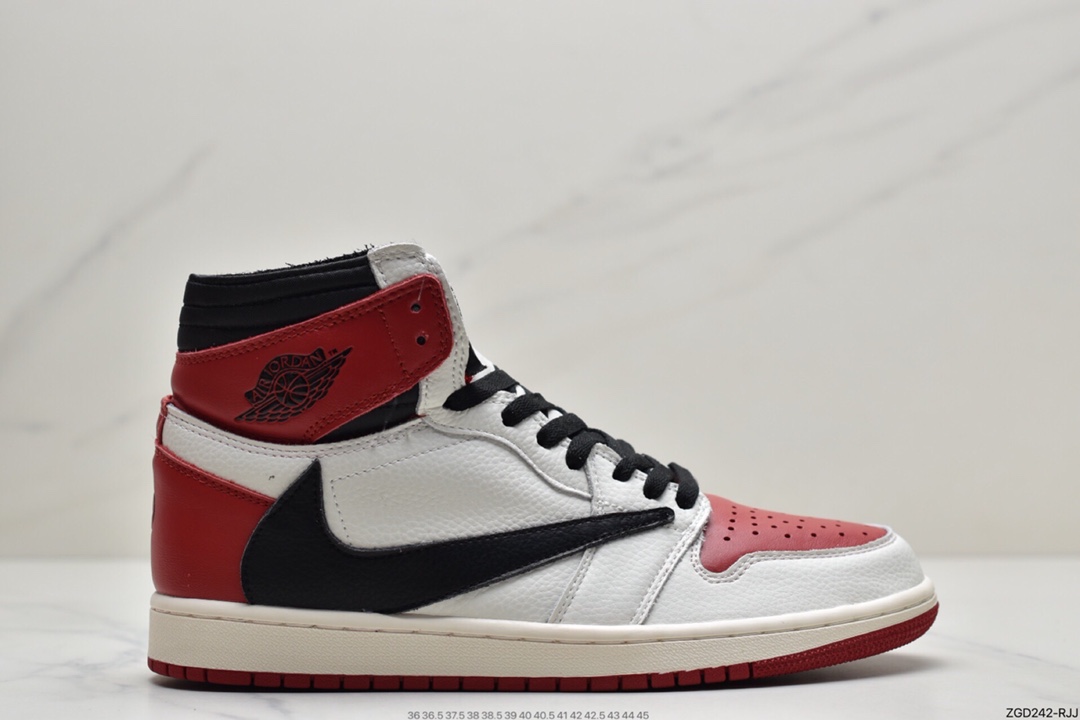 290 fragment design x Travis Scott x Nike Air Jordan 1 Low OG SP”Black/Red”AJ1 CQ4278
