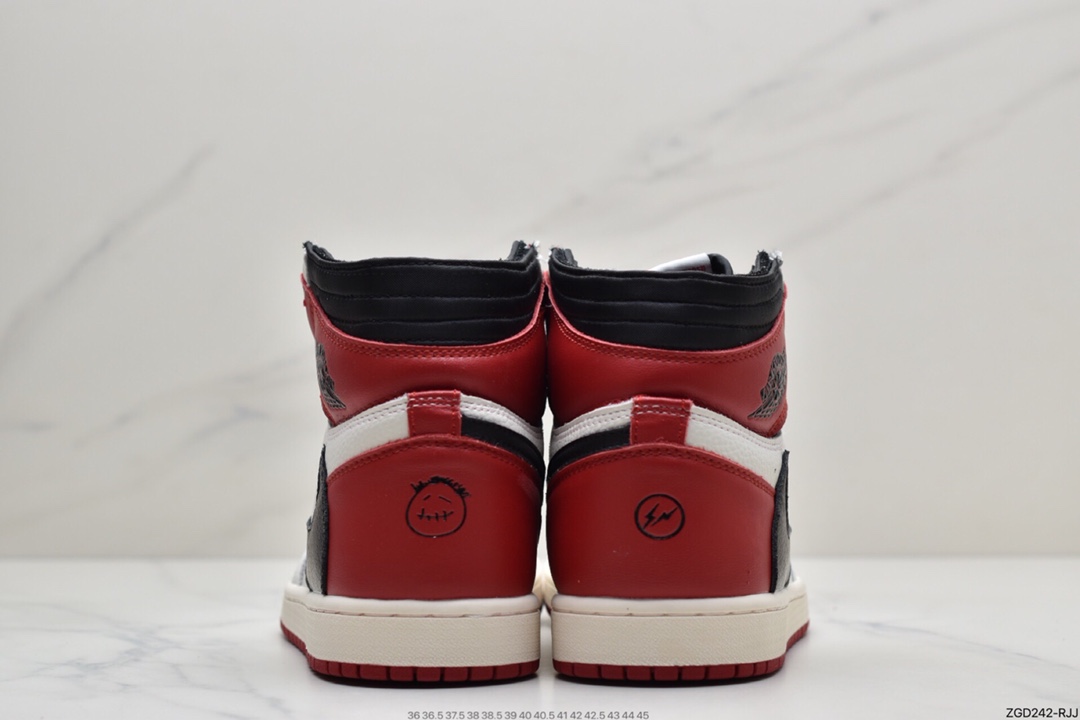 290 fragment design x Travis Scott x Nike Air Jordan 1 Low OG SP”Black/Red”AJ1 CQ4278