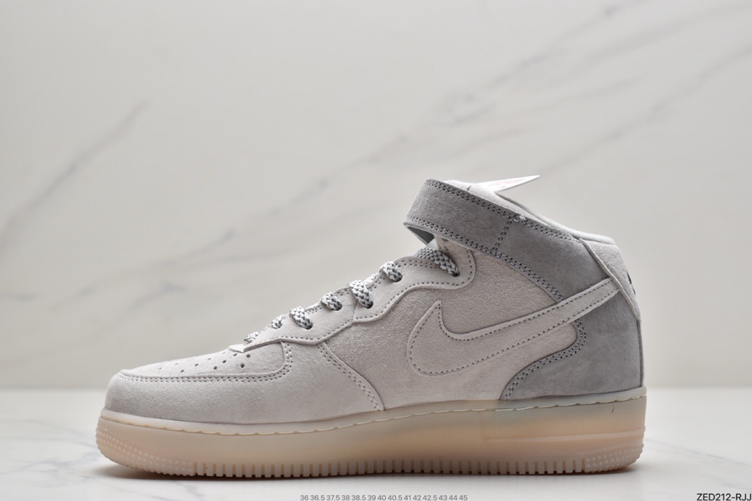 260 空军卫冕冠军联名款 Nike Air Force1 Mid x Reigning Champ 空军一号中帮运动休闲板鞋 807618-200