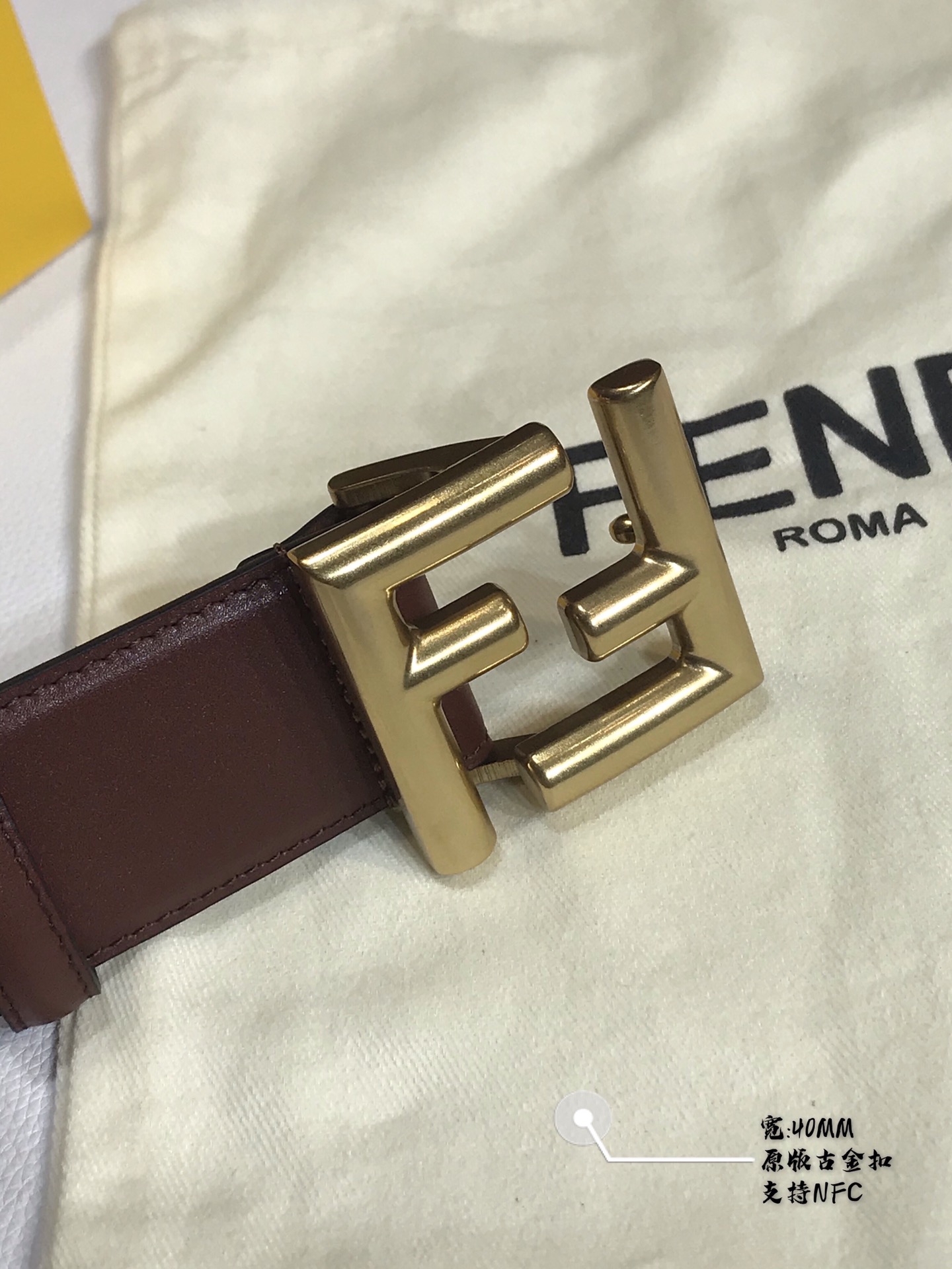Fendi 五金做工精细 线条流畅 表面光滑 𝐙𝐏电镀工艺 香港通关【𝐇𝐀𝐀𝐒】 进口皮料