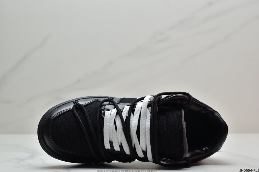 190 Off-White x Nike SB Dunk Low”The 50/50”扣篮系列低帮经典百搭休闲运动板鞋“OW黑银紫”DM1602-001