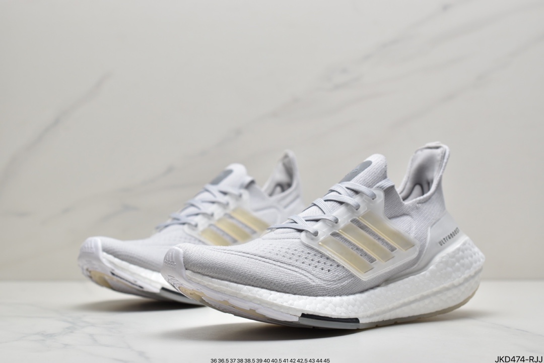 160 Adidas 阿迪达斯 Ultra Boost UB21 超弹力爆米花中底休闲跑步鞋 FY5391