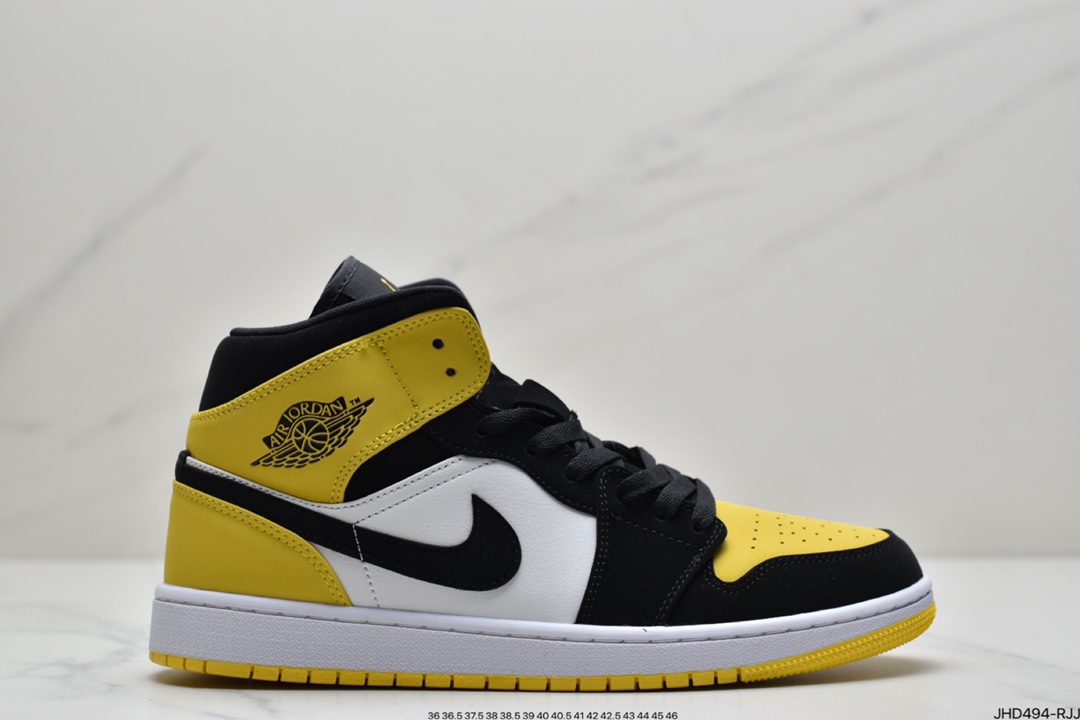 190 Air Jordan 1 Mid ”Obsidian”黑曜石 554724-174