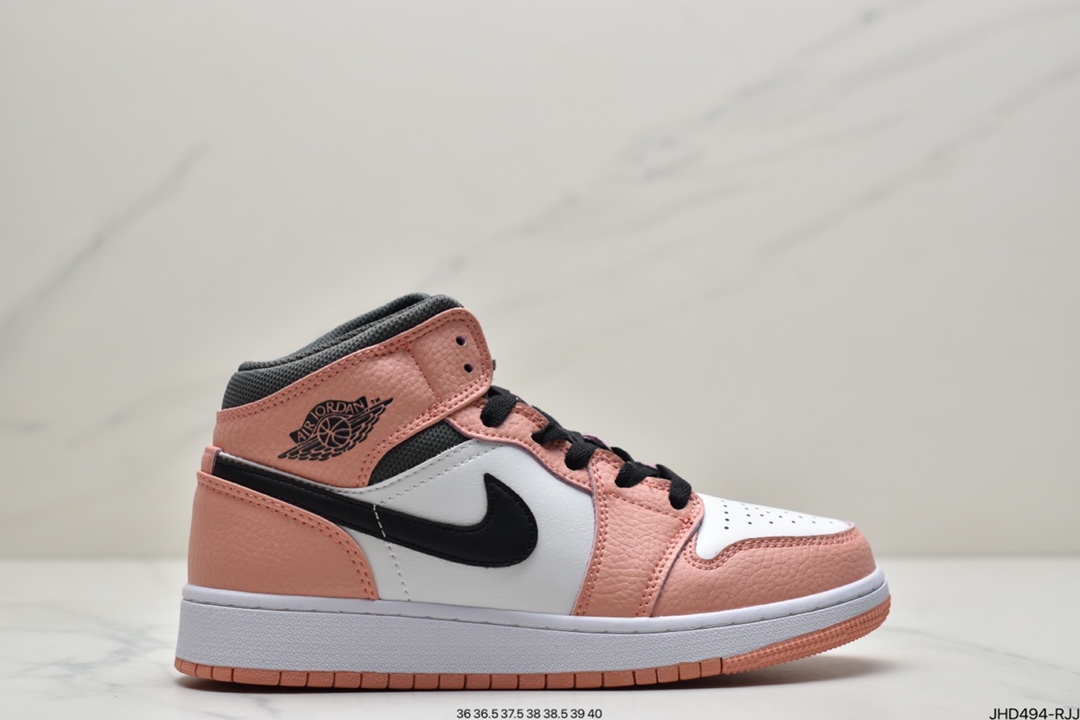 190 Air Jordan 1 Mid ”Obsidian”黑曜石 554724-174