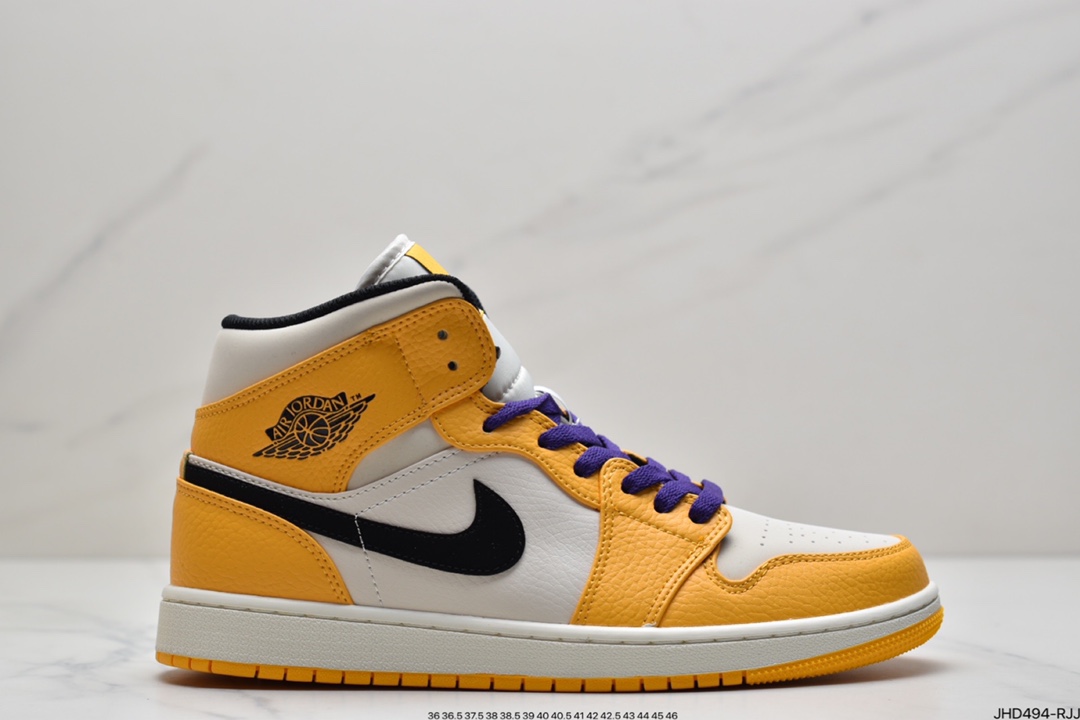 190 Air Jordan 1 Mid ”Obsidian”黑曜石 554724-174