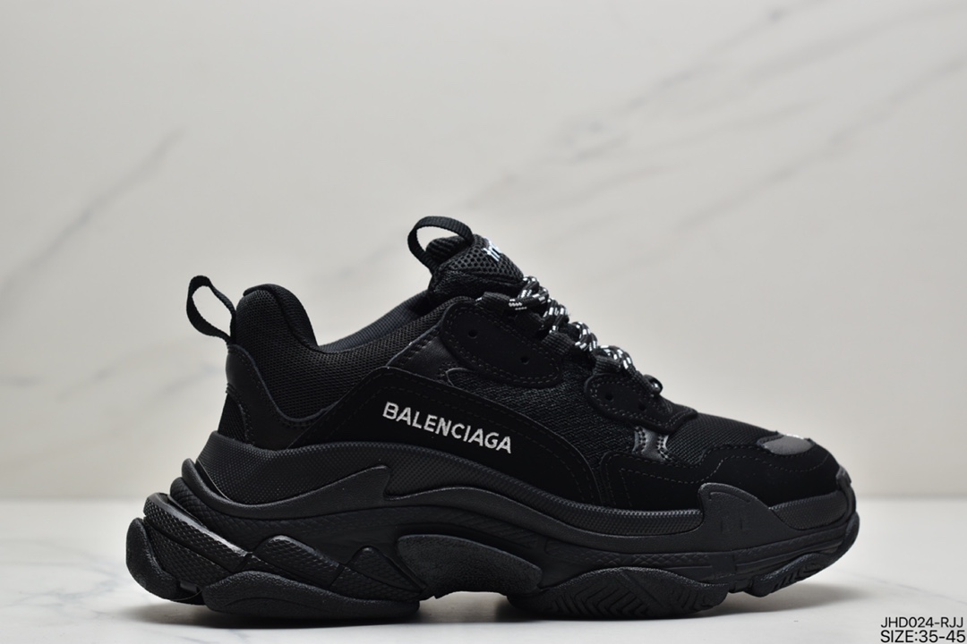 200 Balenciaga Triple-S Sneaker 时装复古厚底姥爷鞋656686 W06G0 1001