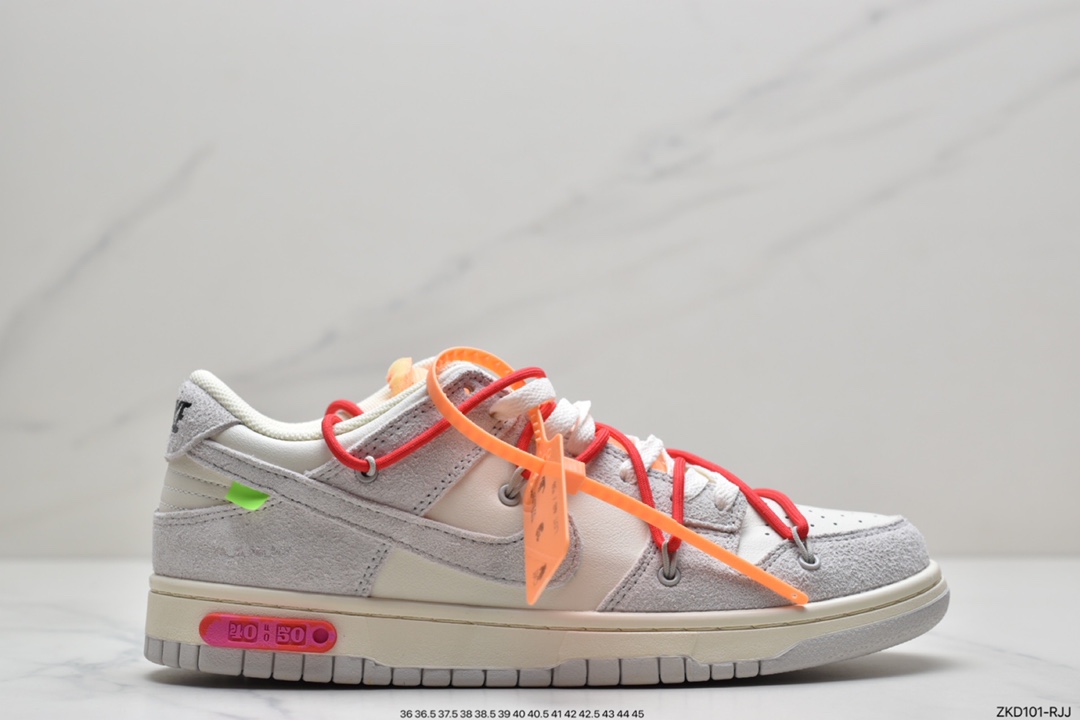 270 Off-White x Nike SB Dunk Low”The 10/50” OW灰白 扣篮系列低帮经典百搭休闲运动板鞋 DJ0950-109