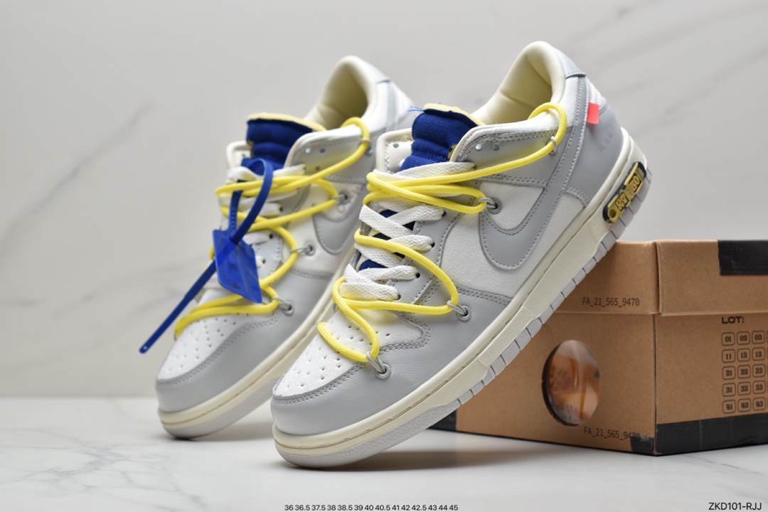 270 Off-White x Nike SB Dunk Low”The 10/50” OW灰白 扣篮系列低帮经典百搭休闲运动板鞋 DJ0950-109