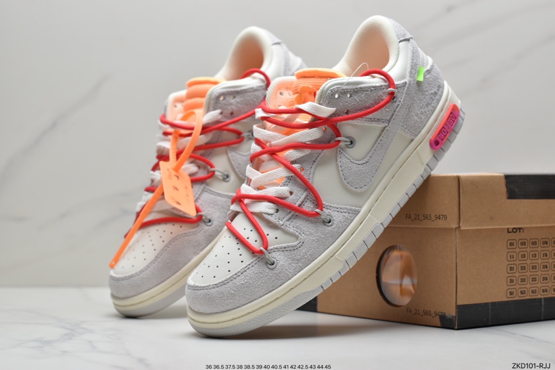 270 Off-White x Nike SB Dunk Low”The 10/50” OW灰白 扣篮系列低帮经典百搭休闲运动板鞋 DJ0950-109