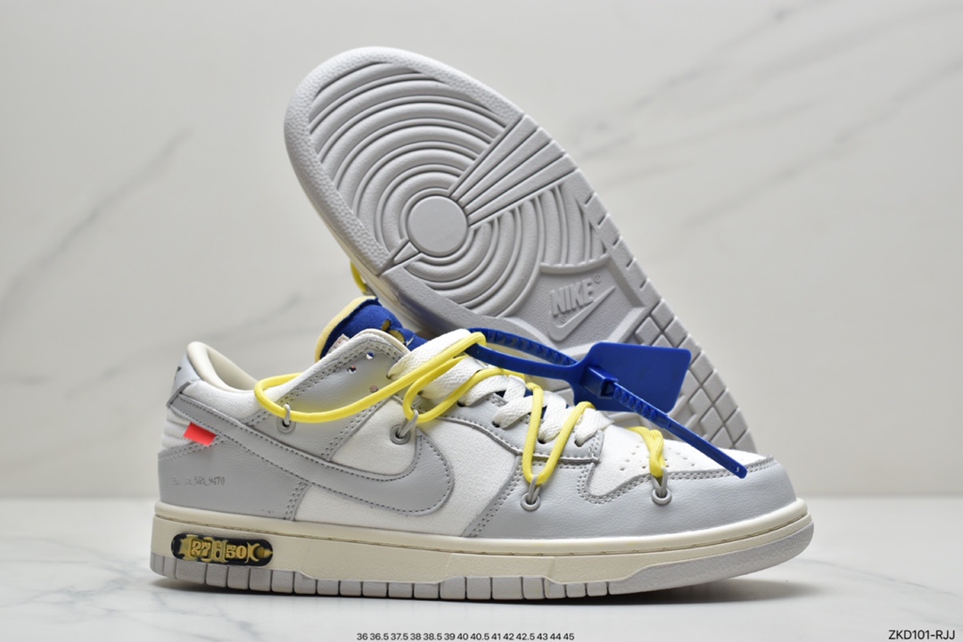 270 Off-White x Nike SB Dunk Low”The 10/50” OW灰白 扣篮系列低帮经典百搭休闲运动板鞋 DJ0950-109