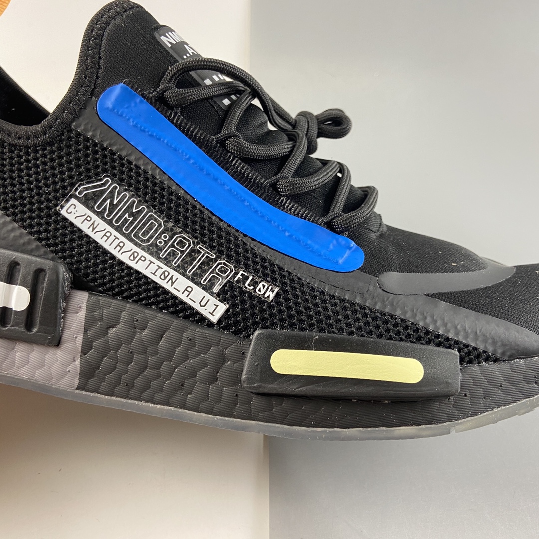 P190  AD NMD_R1 SPECTOO 阿迪三叶草低帮休闲爆米花跑步鞋 FZ3201