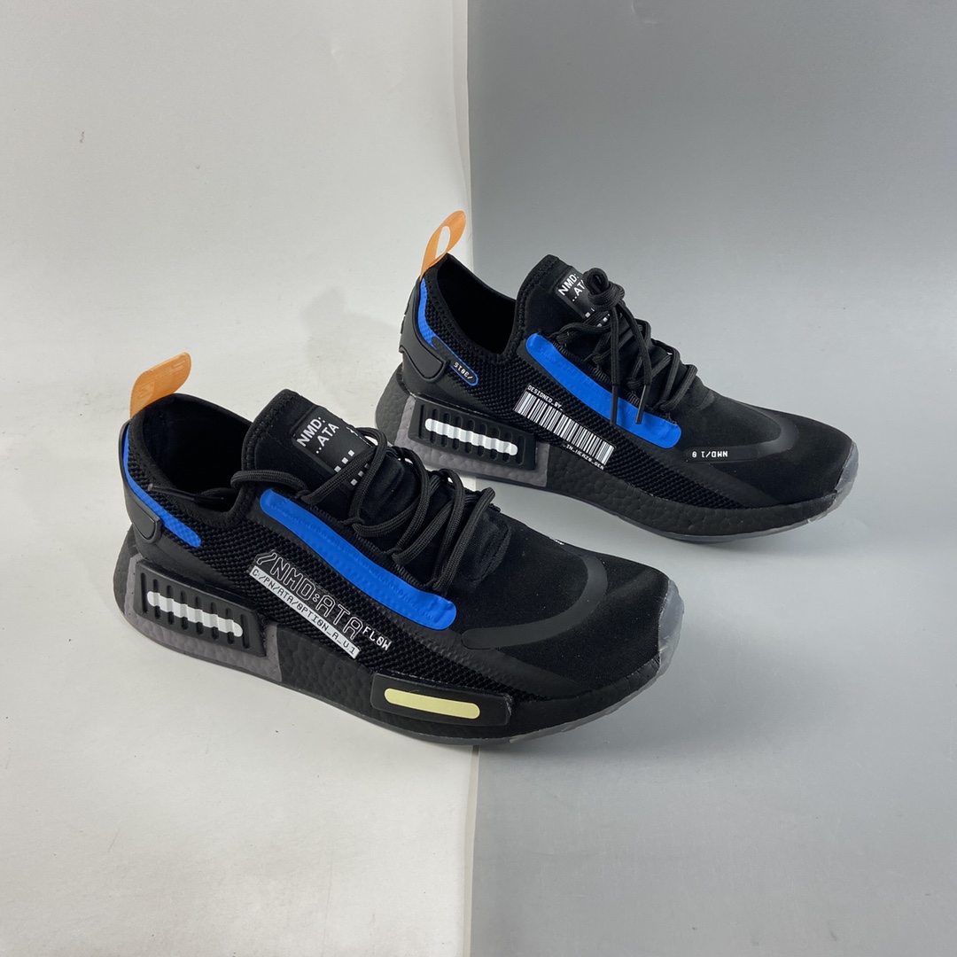 P190  AD NMD_R1 SPECTOO 阿迪三叶草低帮休闲爆米花跑步鞋 FZ3201
