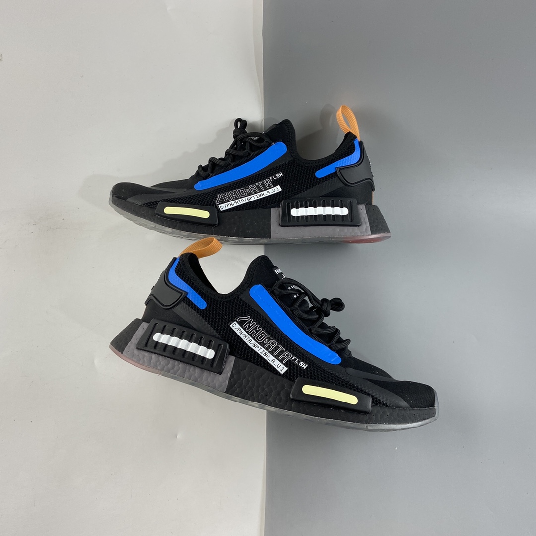 P190  AD NMD_R1 SPECTOO 阿迪三叶草低帮休闲爆米花跑步鞋 FZ3201