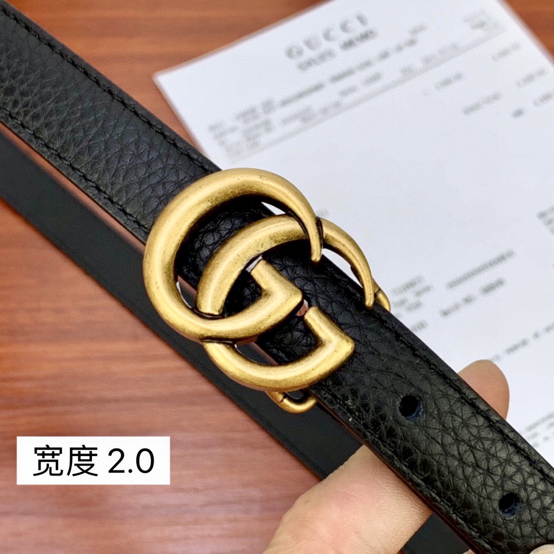 .0cmgucci互扣式双G带原单钢