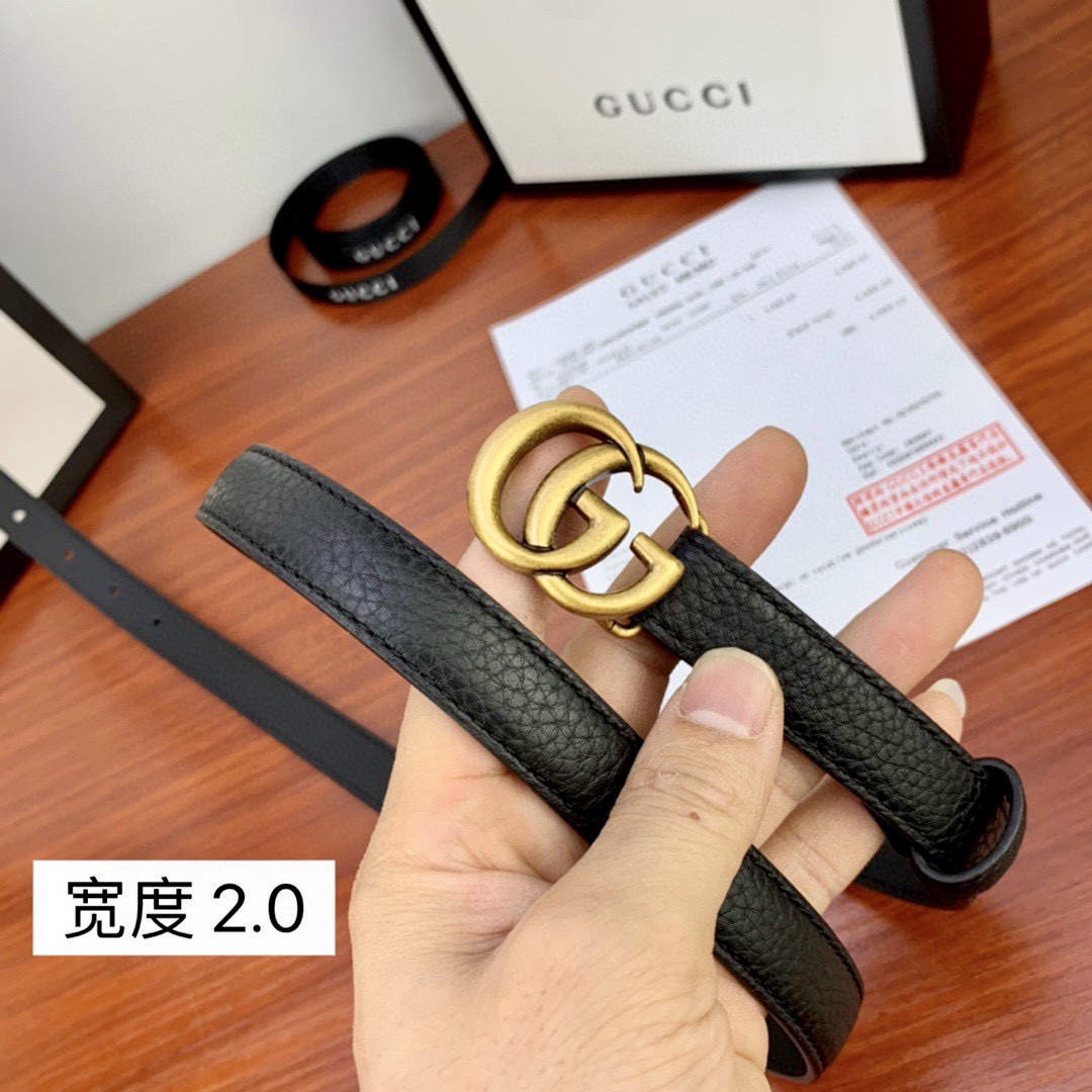 .0cmgucci互扣式双G带原单钢