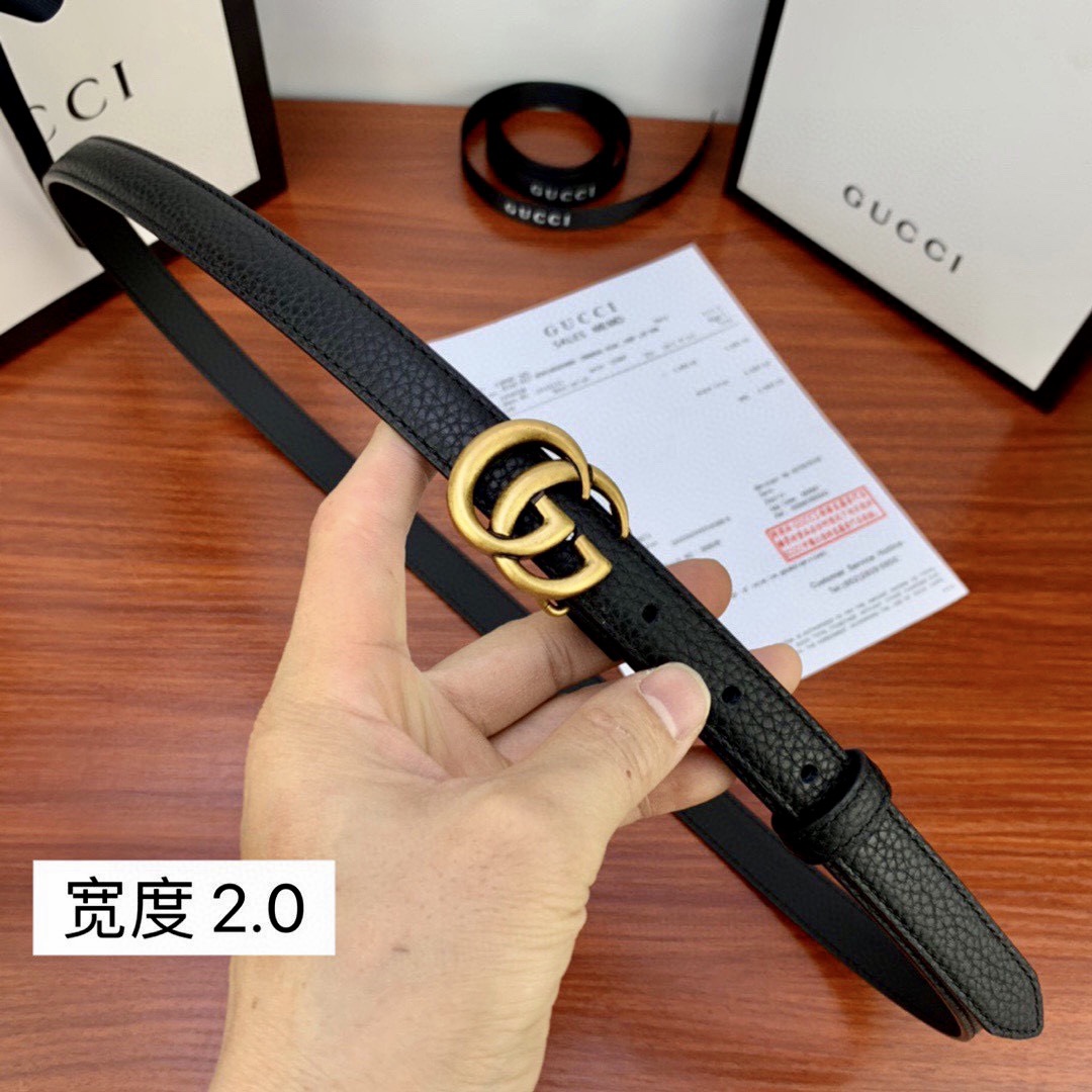 .0cmgucci互扣式双G带原单钢