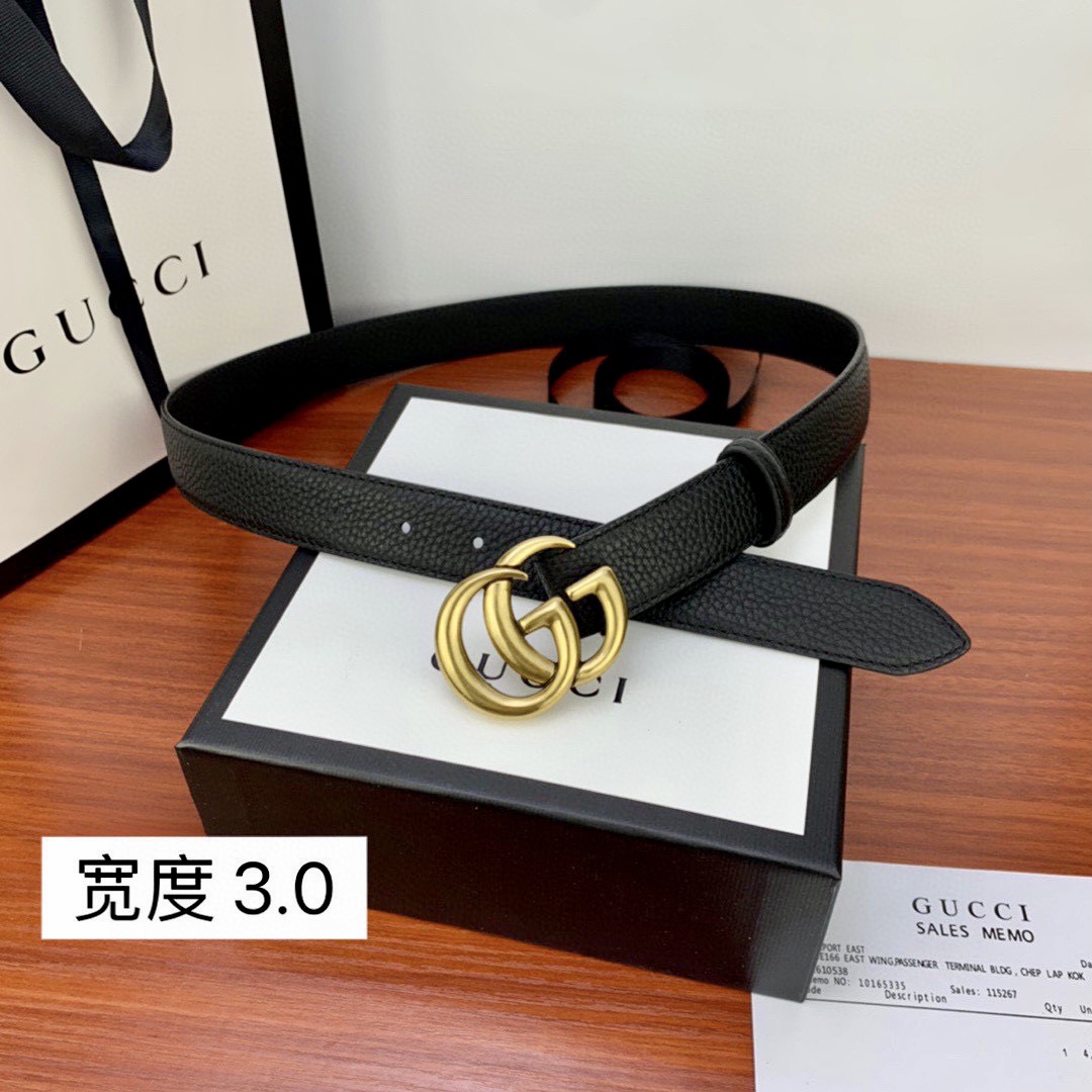 .0cmgucci互扣式双G带原单钢