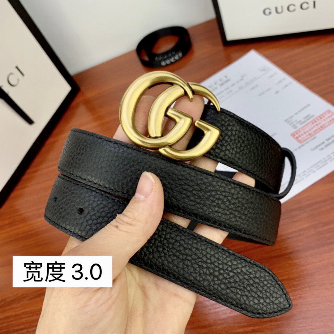 .0cmgucci互扣式双G带原单钢