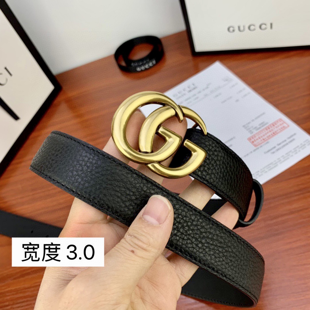 .0cmgucci互扣式双G带原单钢