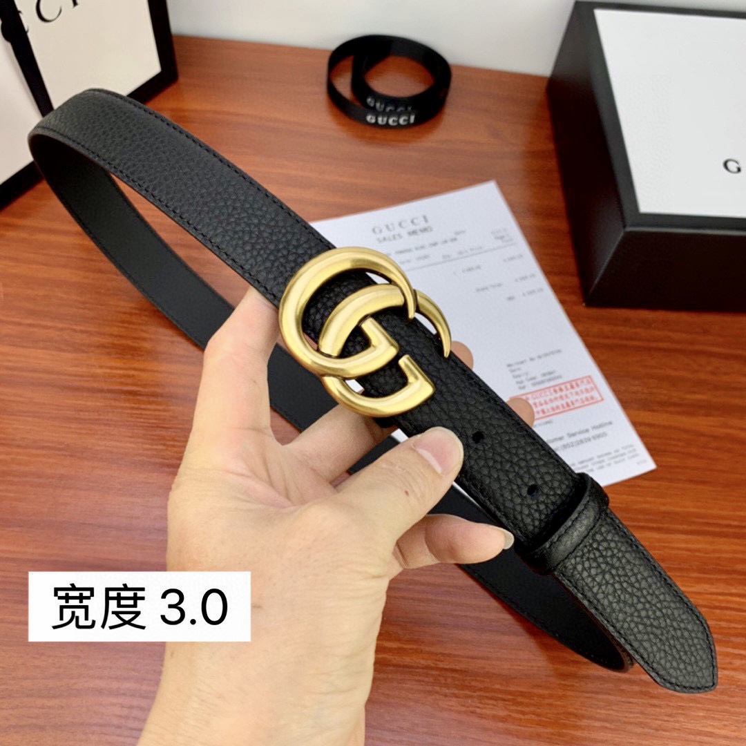 .0cmgucci互扣式双G带原单钢
