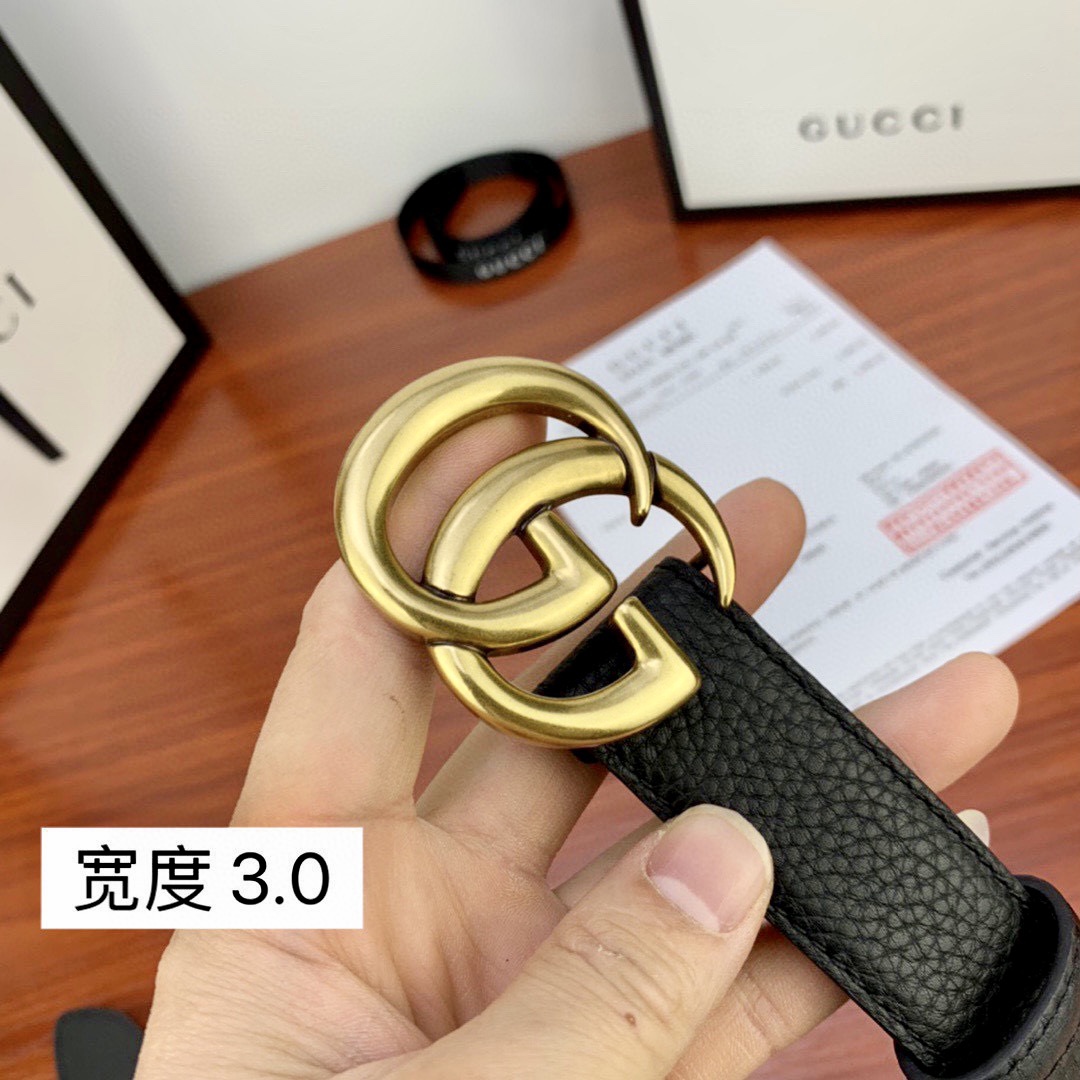 .0cmgucci互扣式双G带原单钢