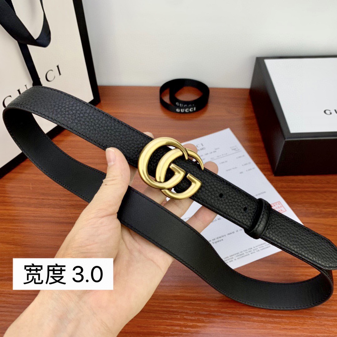 .0cmgucci互扣式双G带原单钢