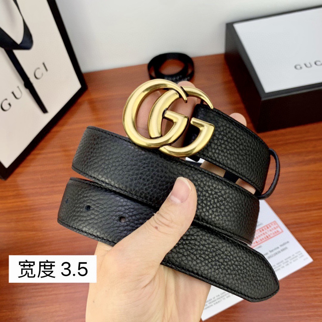 .5cmgucci互扣式双G带原单钢