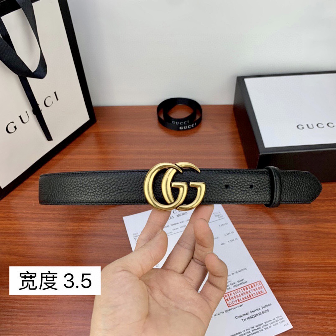 .5cmgucci互扣式双G带原单钢