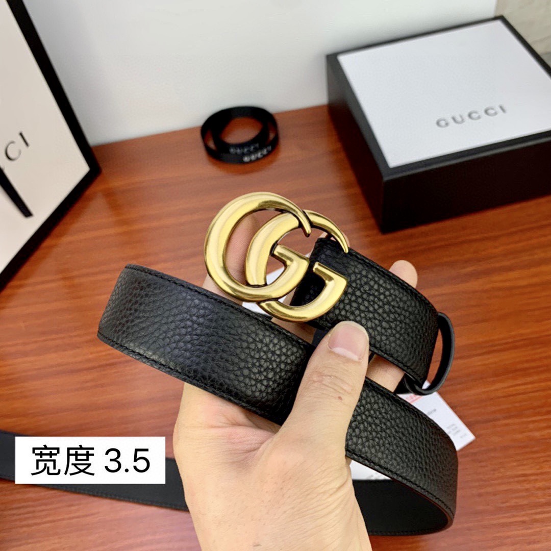 .5cmgucci互扣式双G带原单钢