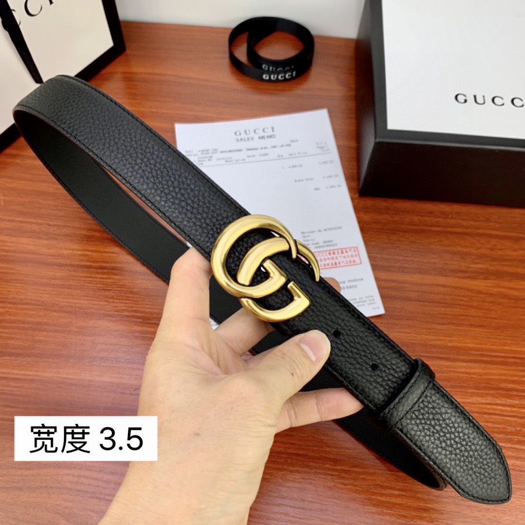 .5cmgucci互扣式双G带原单钢
