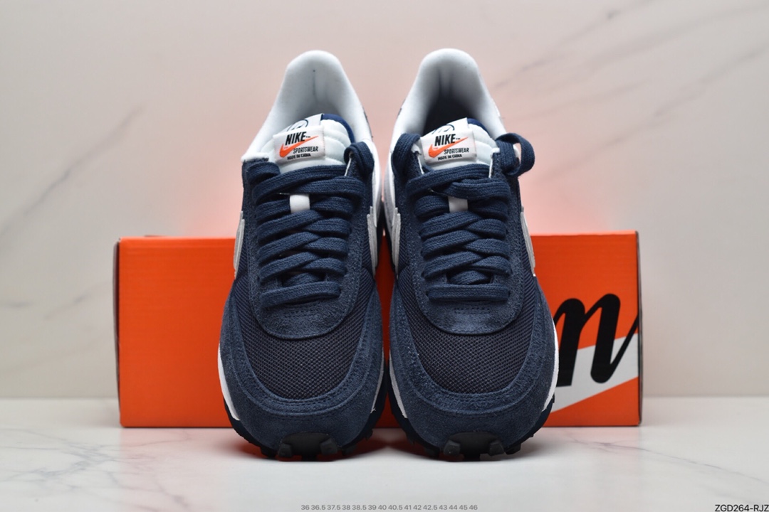290 Fragment design x Sacai x NIKE LDV Waffle Daybreak 藤原浩闪电三方联名深蓝 DH2684-400