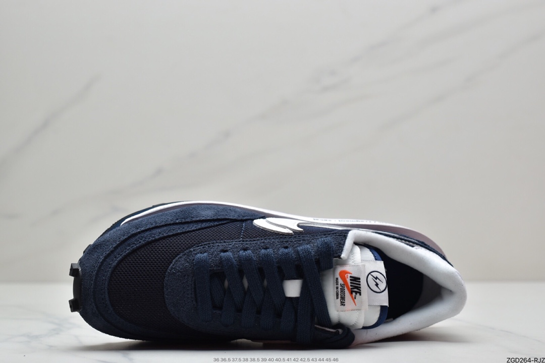 290 Fragment design x Sacai x NIKE LDV Waffle Daybreak 藤原浩闪电三方联名深蓝 DH2684-400