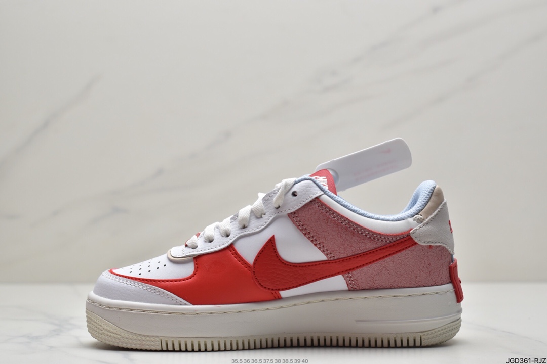 180 耐克Nike WMNS Air Force 1 Shadow 马卡龙空军一号板鞋CI0919-108