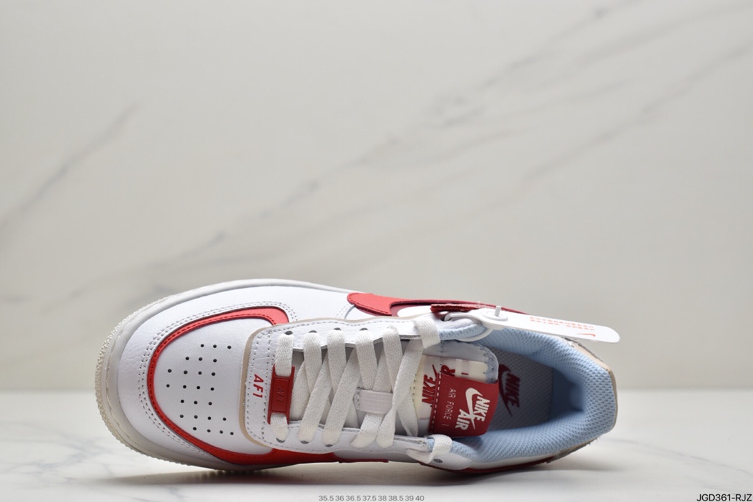 180 耐克Nike WMNS Air Force 1 Shadow 马卡龙空军一号板鞋CI0919-108