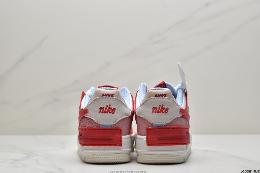 180 耐克Nike WMNS Air Force 1 Shadow 马卡龙空军一号板鞋CI0919-108