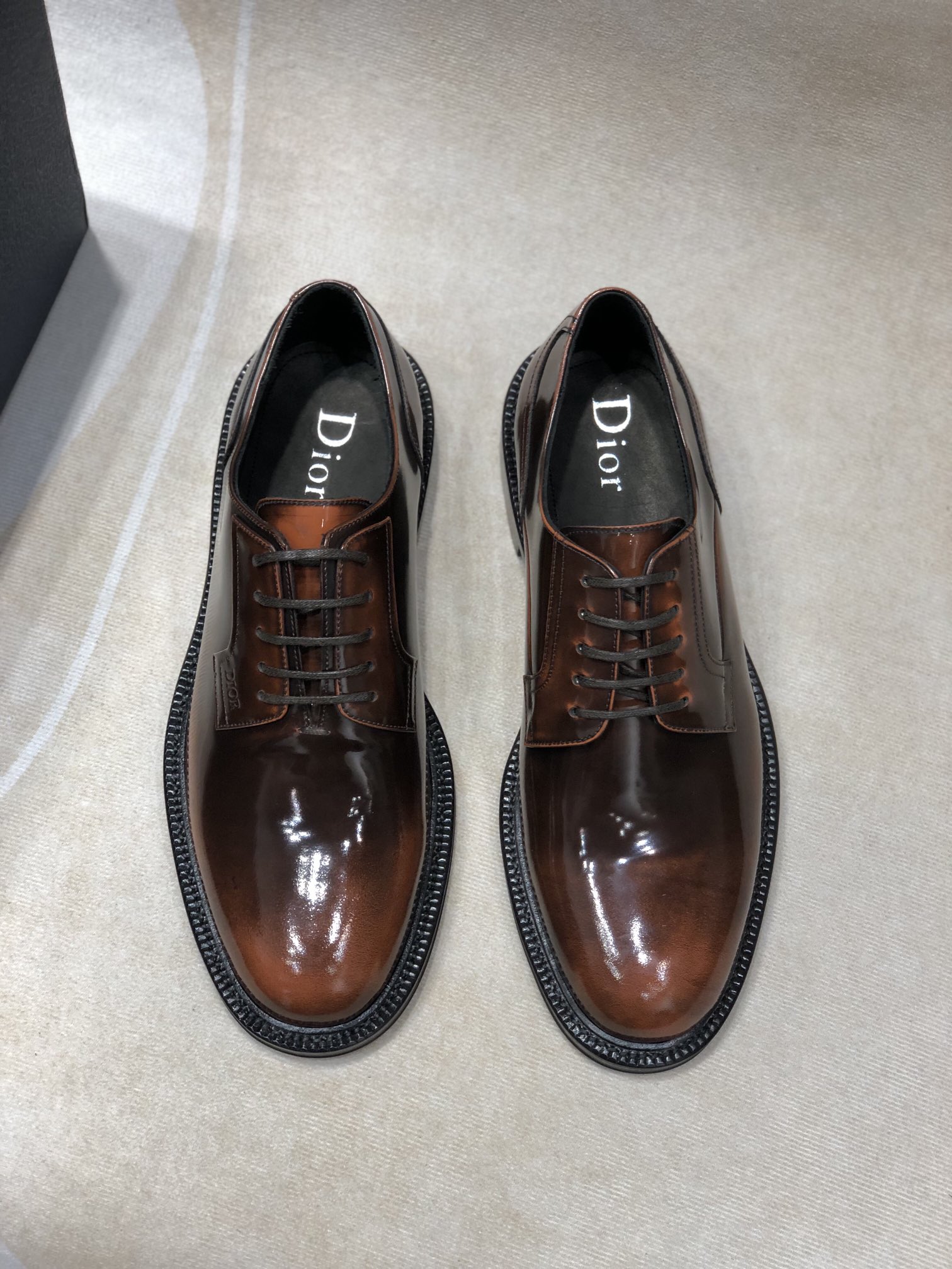 Dior Shop
 Shoes Plain Toe Cowhide Genuine Leather