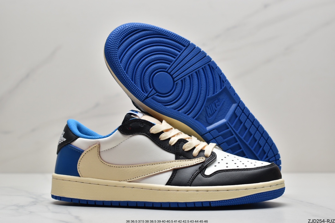 240 Travis Scott x Fragment x Air Jordan 1 Low“Military Blue” 低帮DM7866-140