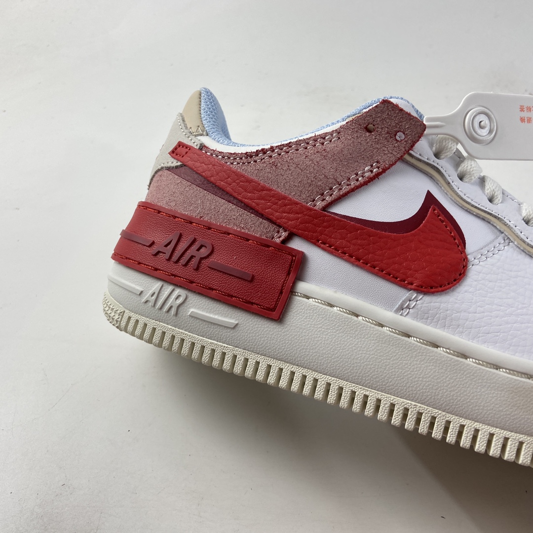 P200  NIKE Air Force 1 Shadow 轻量增高低帮百搭板鞋”拼接马卡龙”  CI0919-108