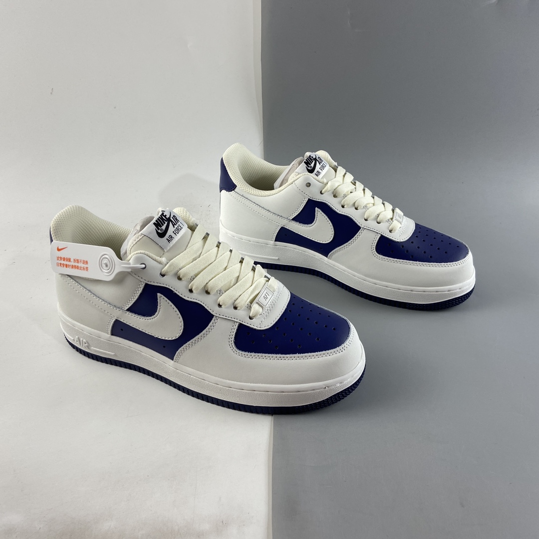 P220  NIKE Air Force 1 Low ’07 “深蓝拼接”低帮空军一号休闲板鞋 AL2236-103