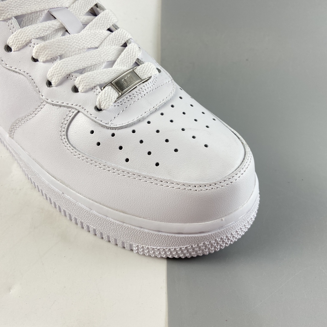 P220  NIKE Air Force 1 Mid ’07 空军一号头层中帮全白休闲板鞋 315123-111