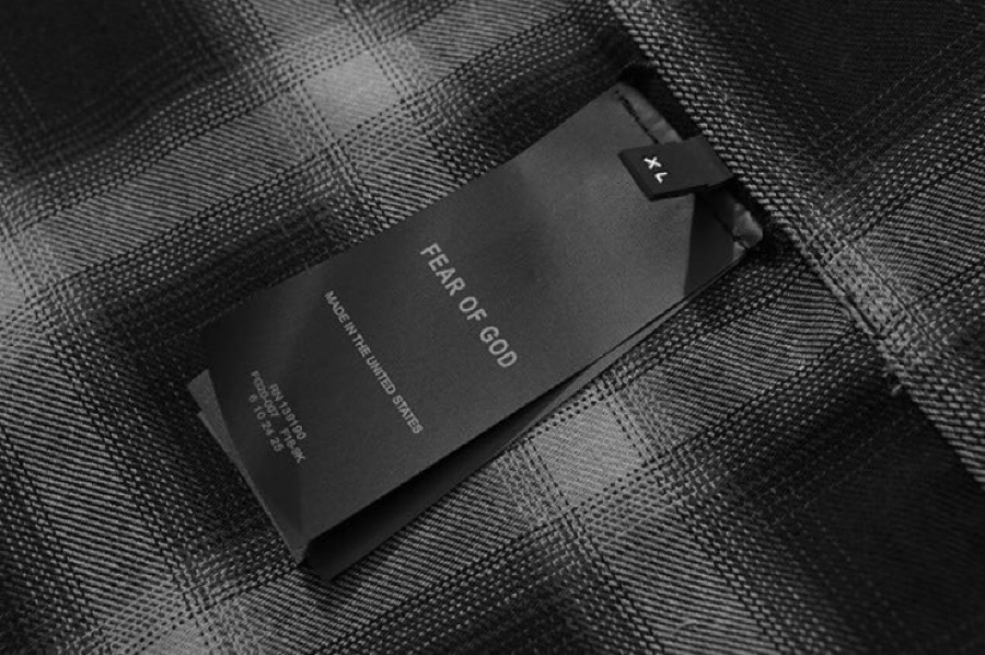 Fear of God 6th Season Half-Button Black-and-White Shirt in Custom Fabric - 图片 6