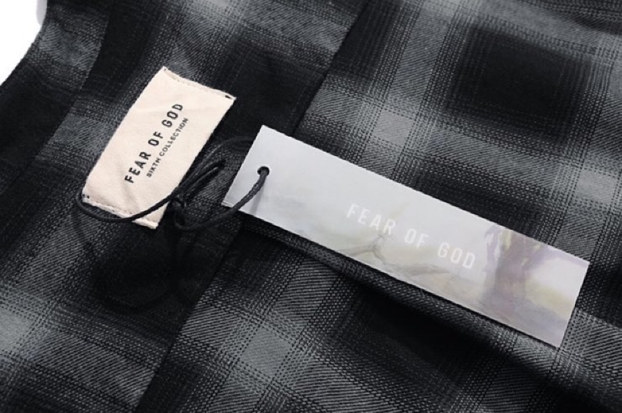 Fear of God 6th Season Half-Button Black-and-White Shirt in Custom Fabric - 图片 7