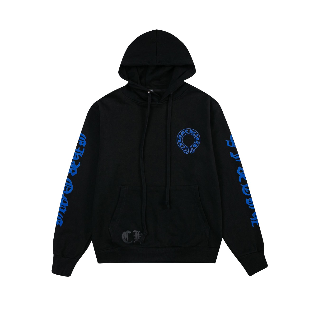 Chrome Hearts Clothing Hoodies Black Blue White Printing Unisex Cotton Hooded Top