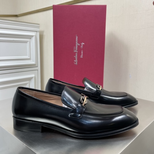 Salvatore Ferragamo Men's Gancini Leather Loafers - Business Casual Style 1 Salvatore Ferragamo Men's Gancini Leather Loafers - Business Casual Style