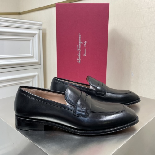 Salvatore Ferragamo Men's Penny Loafers - Elegant Leather Business Casual Shoes 1 Salvatore Ferragamo Men's Penny Loafers - Elegant Leather Business Casual Shoes