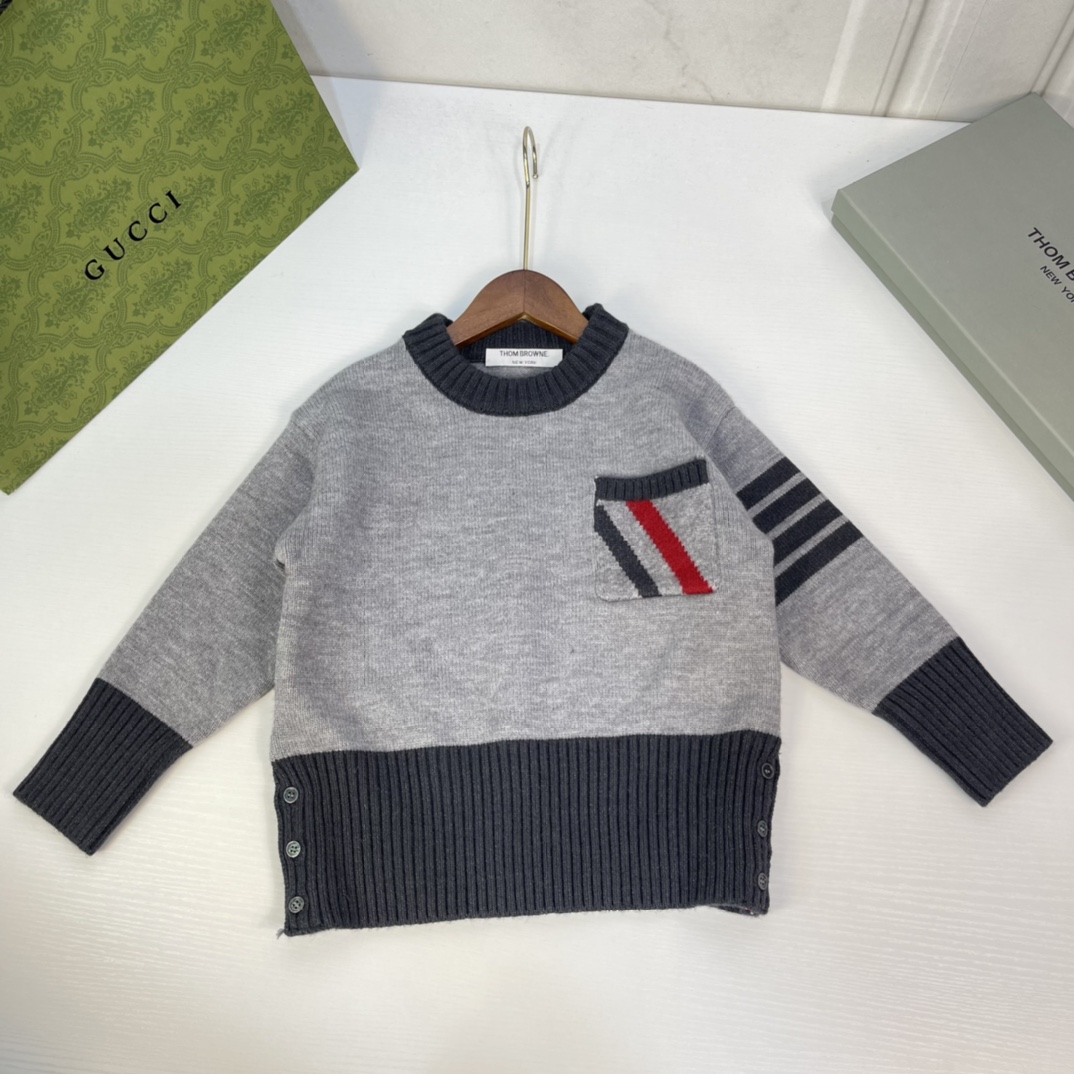 “Cozy Mother-Son Series: Stylish TB Style Clothing for Adults, Various Sizes Available”